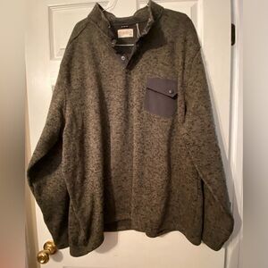 NWOT round tree and York outdoor pullover. Olive green and black. Size 4XT